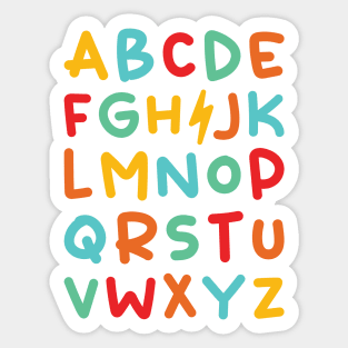 Funny Pre K Kindergarten Hi Alphabet Back To School Teachers Sticker